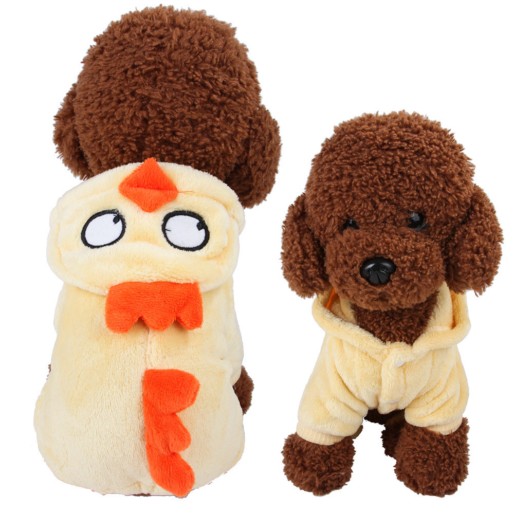 Cartoon Elk Dog Clothes