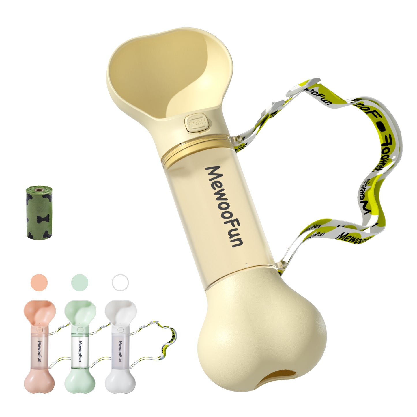 2-in-1 Portable Dog Water & Food Bottle