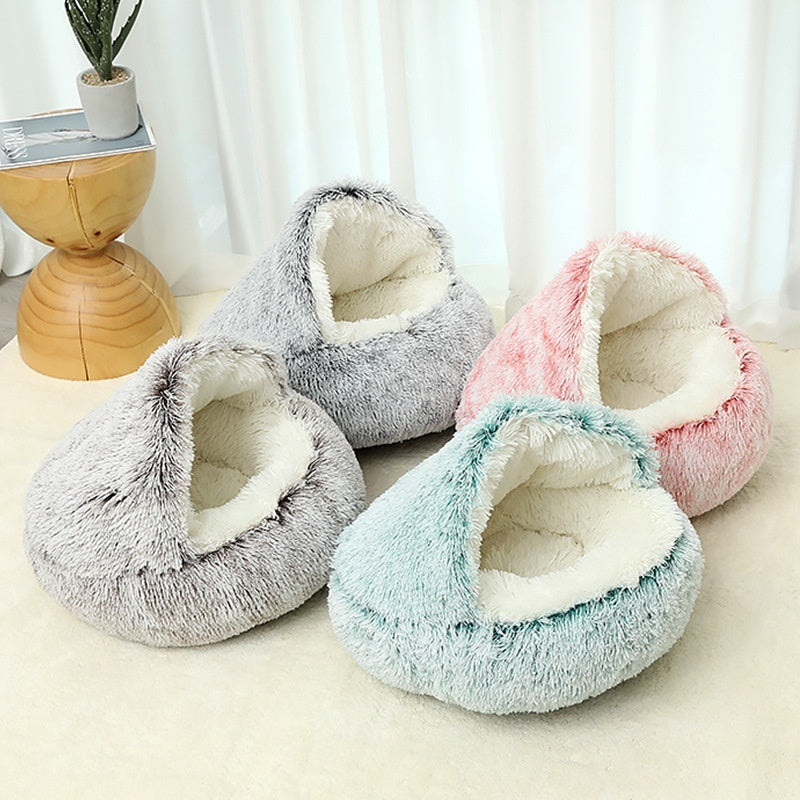 Semi-Enclosed Pet Bed