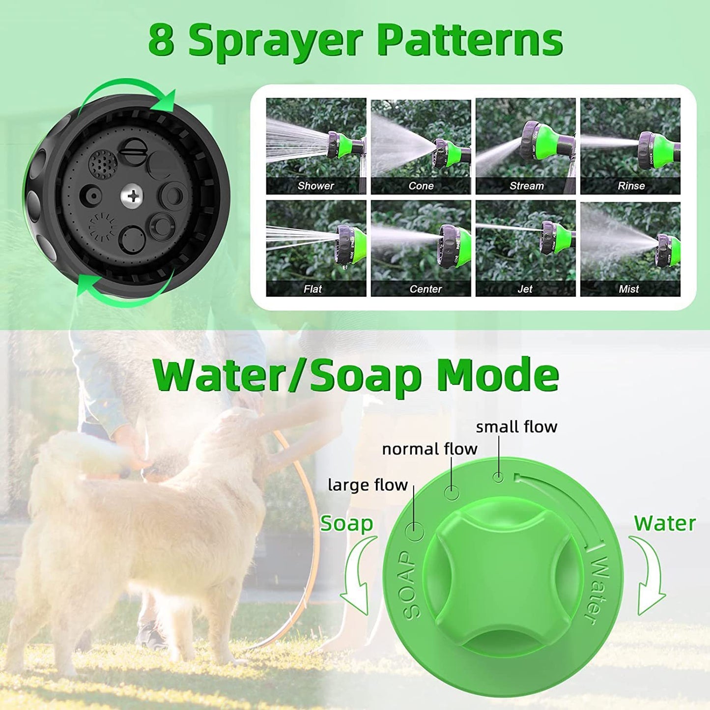 Pet Dog Wash Shower Sprayer & Grooming Comb