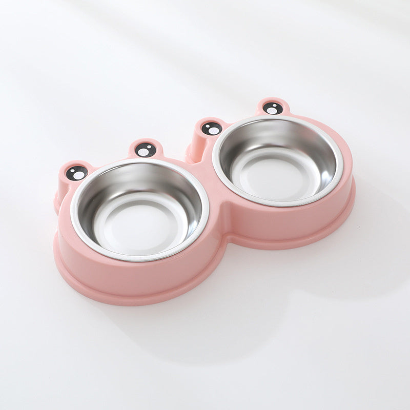Stainless Steel Pet Double Bowl