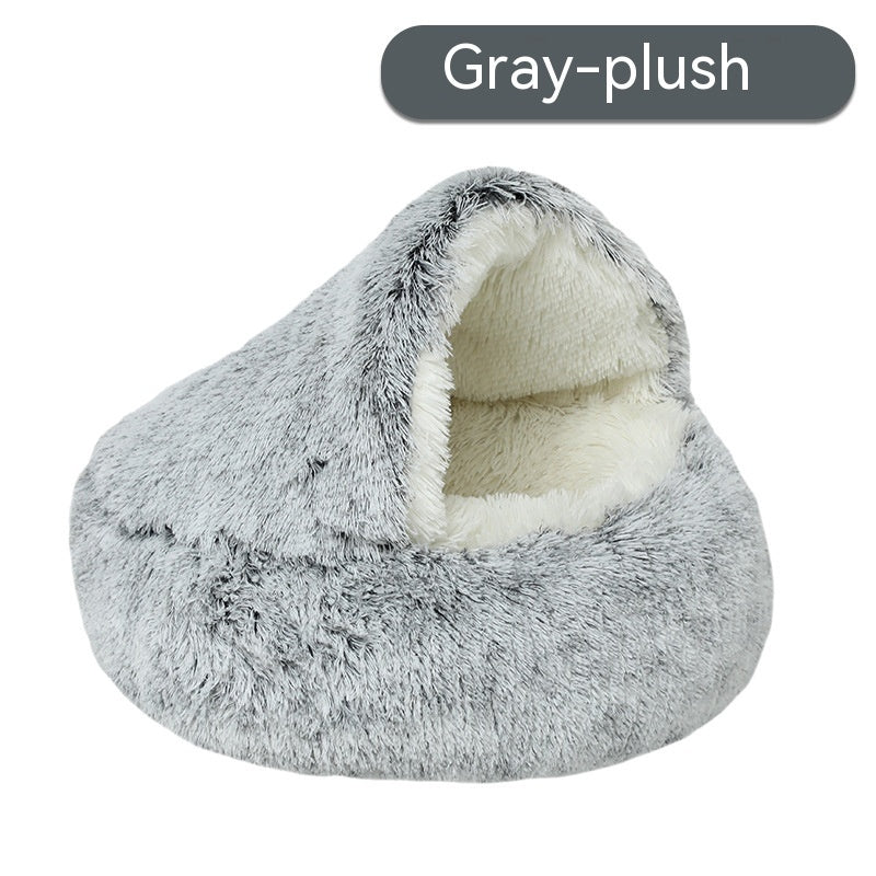 Semi-Enclosed Pet Bed