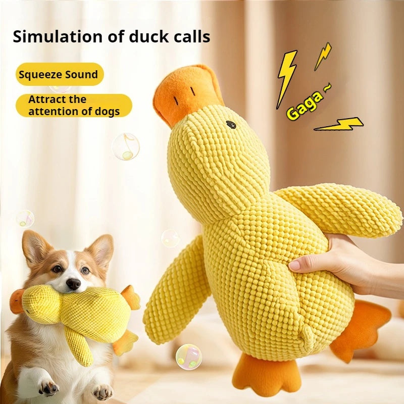 Calming Squeaky Duck Chew Toy