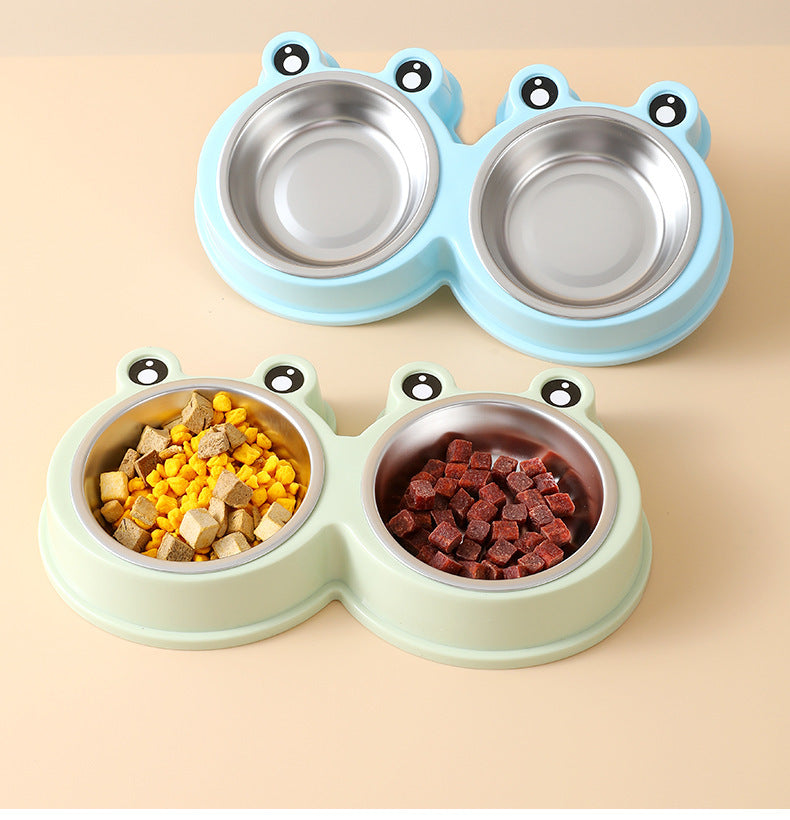Stainless Steel Pet Double Bowl