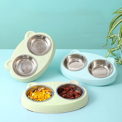 Double Bowls with Stand for Pets