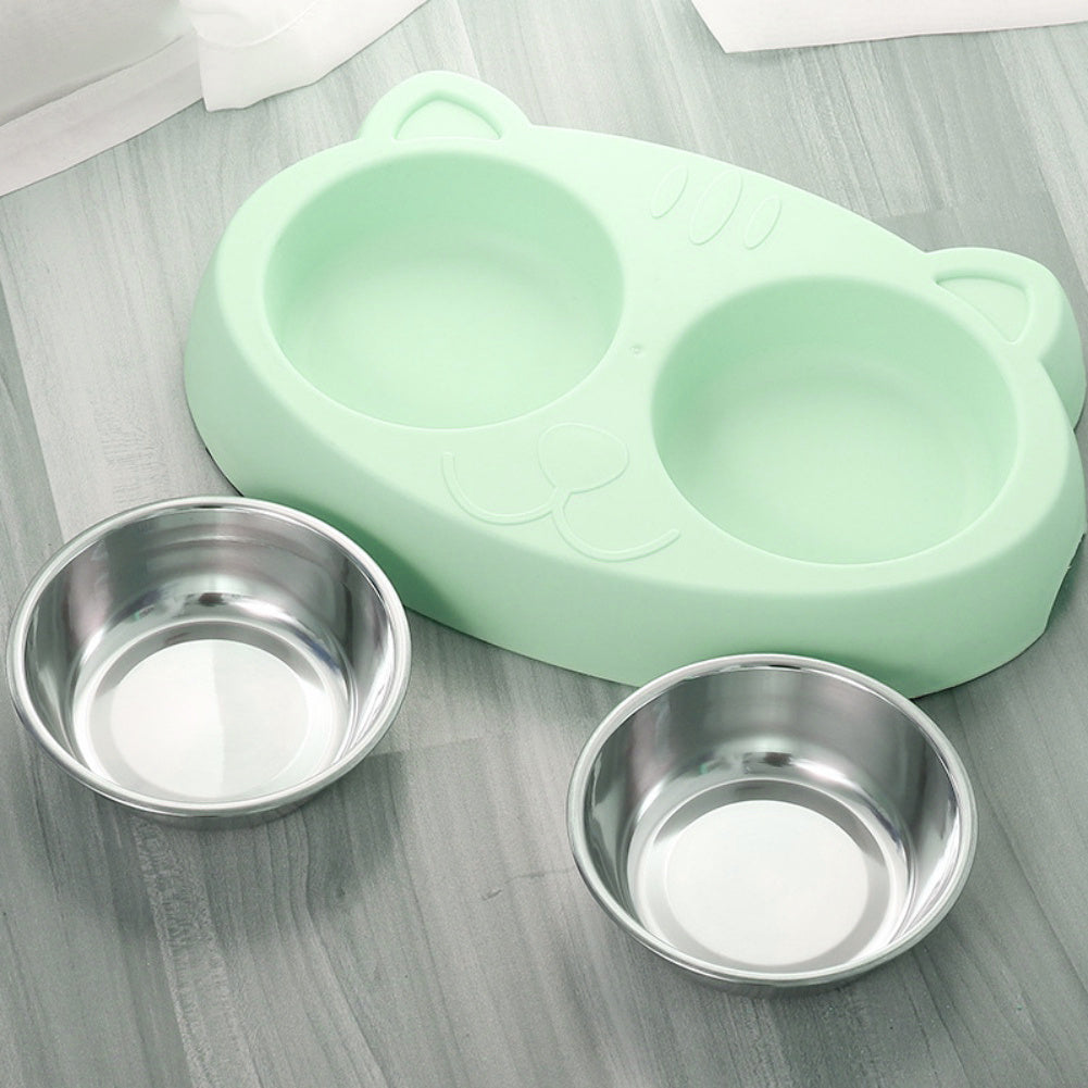 Double Bowls with Stand for Pets