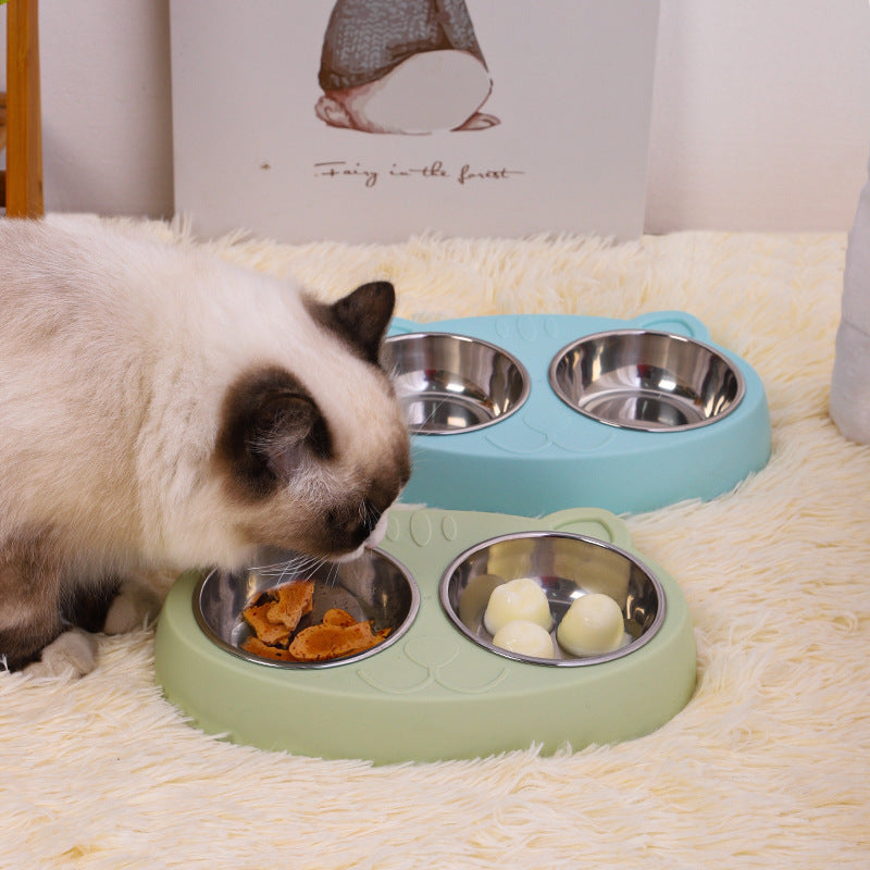Double Bowls with Stand for Pets