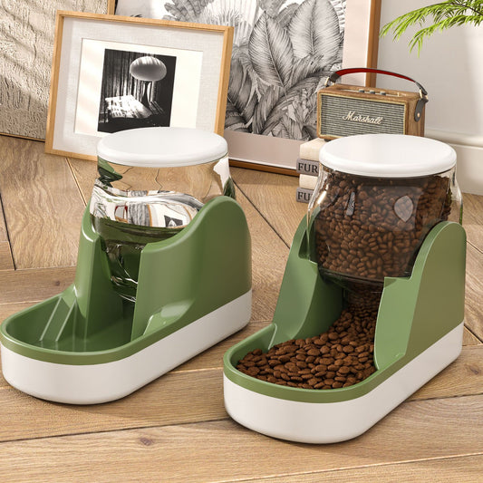 Automatic Cat Water Fountain & Pet Feeder