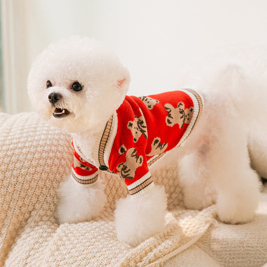 Warm Knitted Dog Sweater